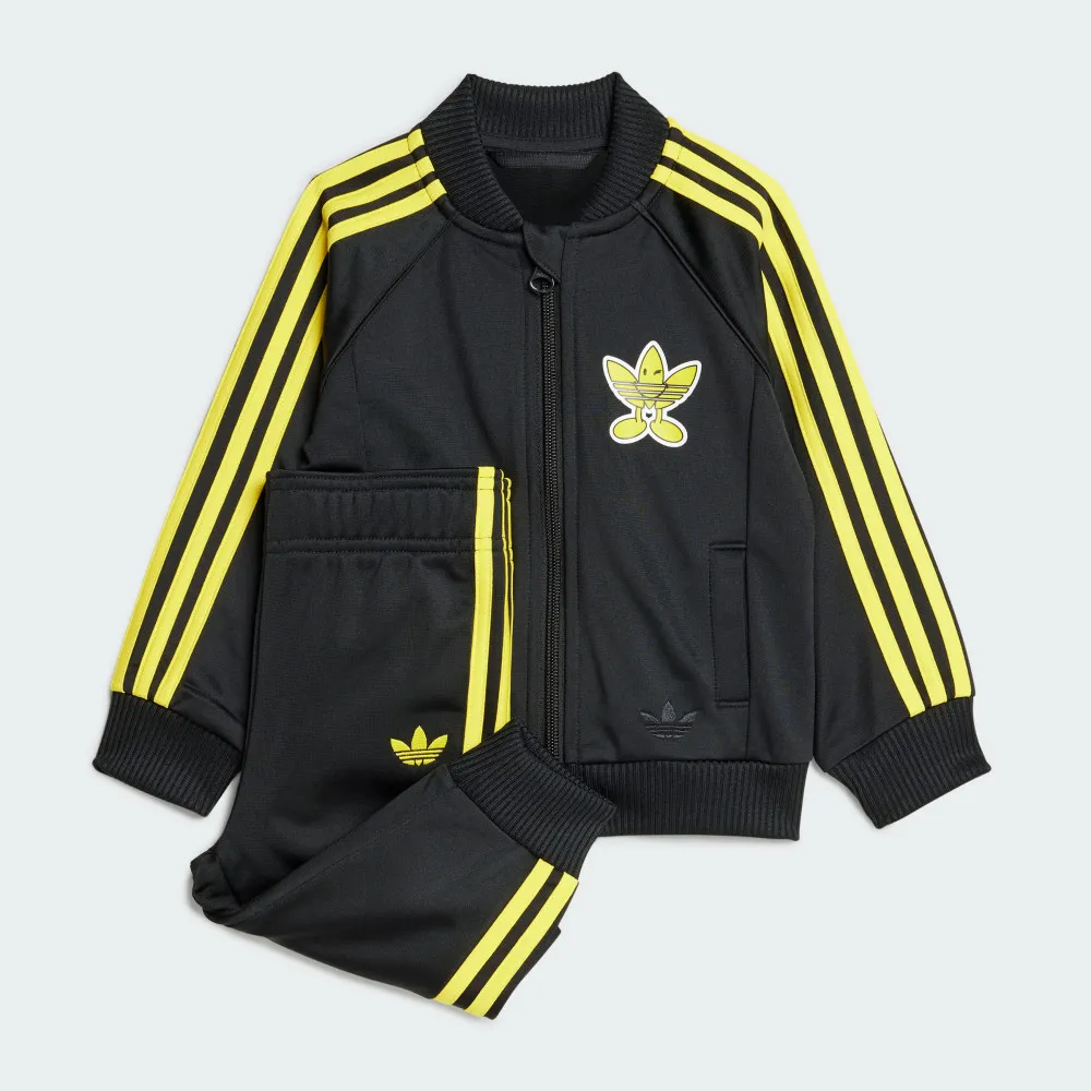 【adidas 愛迪達】SMILEY WORLD SST 運動套裝 嬰幼童裝 - Originals JD2874
