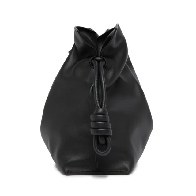 【LOEWE 羅威】Flamenco Clutch 中款 納帕小牛皮 手拿包 肩背包 斜背包 黑色