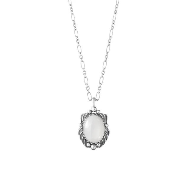 【Georg Jensen 官方旗艦店】2025 HERITAGE 項鍊(氧化純銀 月光石)