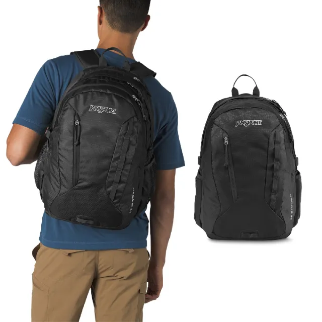 【JANSPORT】雙11 後背包 Agave 黑 15吋筆電包 透氣背帶 雙肩包 包包 JS00T14F008