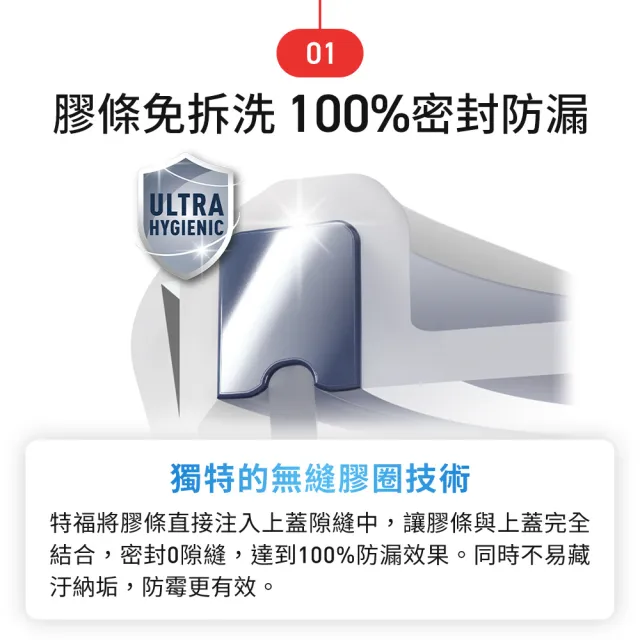 【Tefal 特福】無縫膠圈可微波不鏽鋼保鮮盒/便當盒3件組(500ML+700ML+800ML)