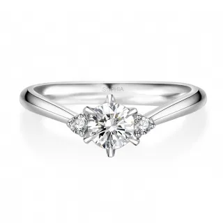 【蘇菲亞珠寶】GIA 50分 D/SI1 18K金 相伴 鑽石戒指
