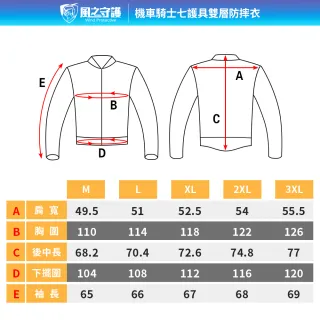 【風之守護】騎士專用 七護具雙層防摔衣(重機服 機車衣 騎士服 機車外套 護具防摔衣)