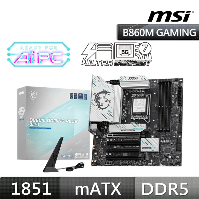 【MSI 微星】B860M GAMING PLUS WIFI 主機板