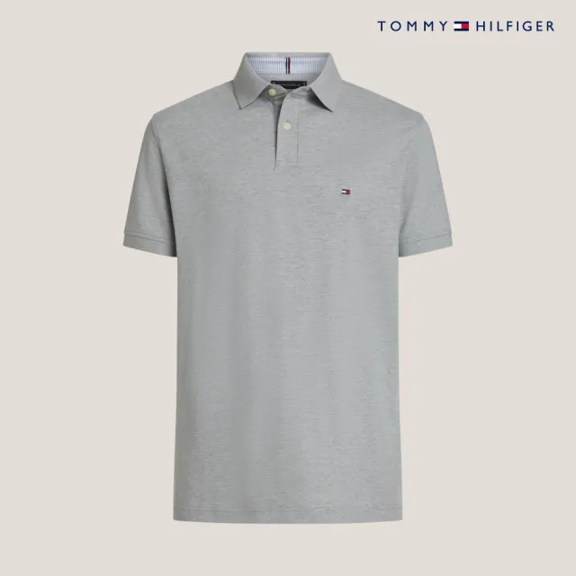 【TOMMY HILFIGER】官方旗艦館 彈力標準版型 Polo 衫_灰色