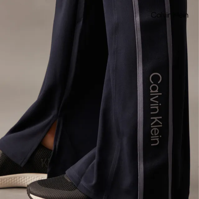 【CALVIN KLEIN】官方旗艦館 CK Sport Icon 經編喇叭運動褲_黑色