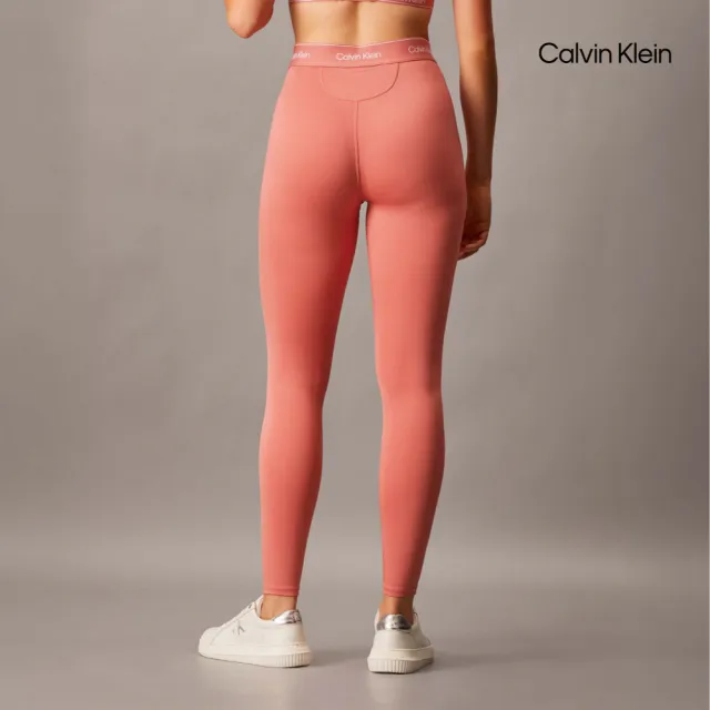 【CALVIN KLEIN】官方旗艦館 CK Essentials Modern Sport 高腰七分緊身褲_紅色