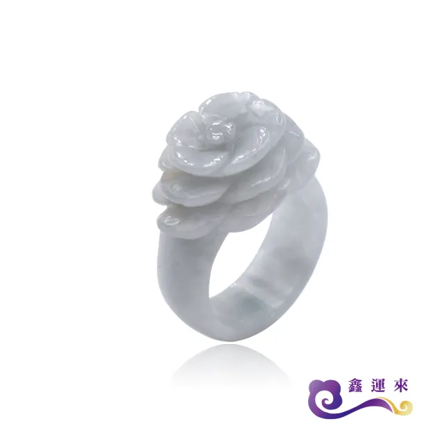 【鑫運來】◎花開富貴翡翠玉戒