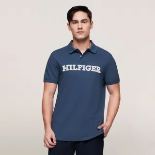 【TOMMY HILFIGER】官方旗艦館 Monotype 貼飾標準版型 Polo 衫_藍色