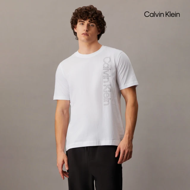 Calvin Klein 官方旗艦館 CK 基本款短袖 T 恤_白色