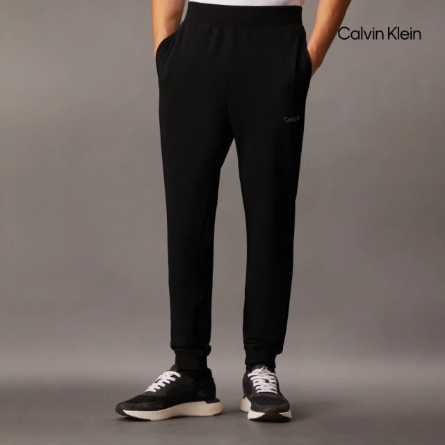 Calvin Klein 官方旗艦館 CK 基本款針織運動褲_黑色