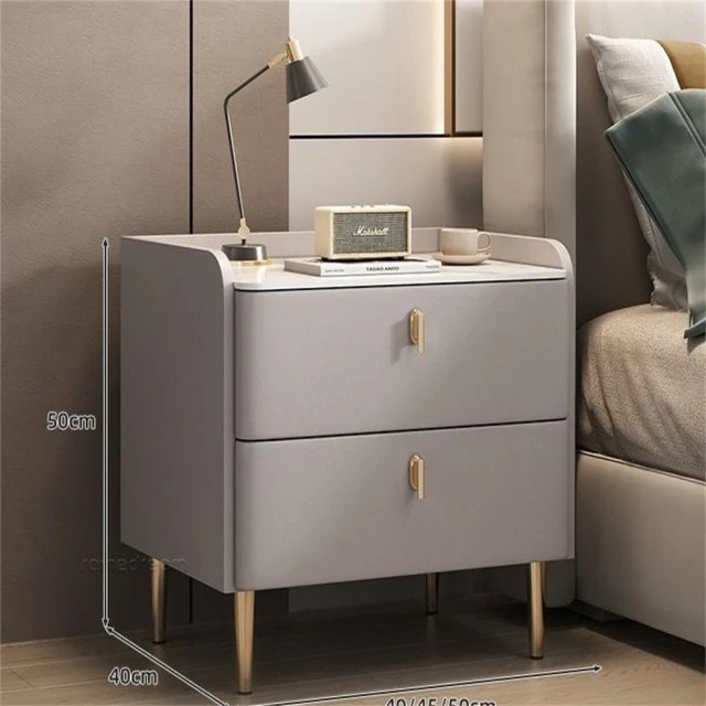 文創集 格斯1.7尺二抽鐵腳床頭櫃折扣推薦