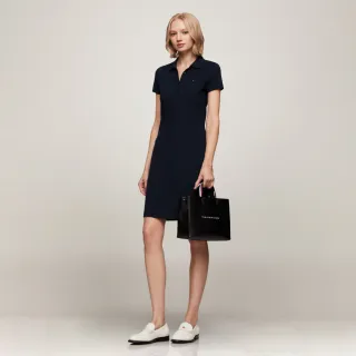 【Tommy Hilfiger】官方旗艦館 修身 Polo 連身裙_藍色