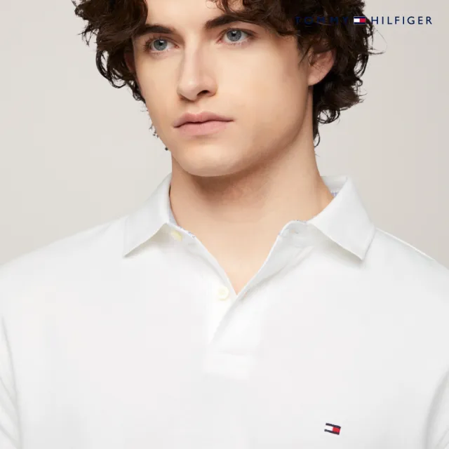 【TOMMY HILFIGER】官方旗艦館 彈力標準版型 Polo 衫_白色