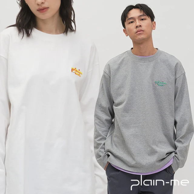 plain-me 重磅t 蛇年刺繡長袖TEE PLN0128-251(男長袖 女裝長袖 長t 長袖 休閒上衣)