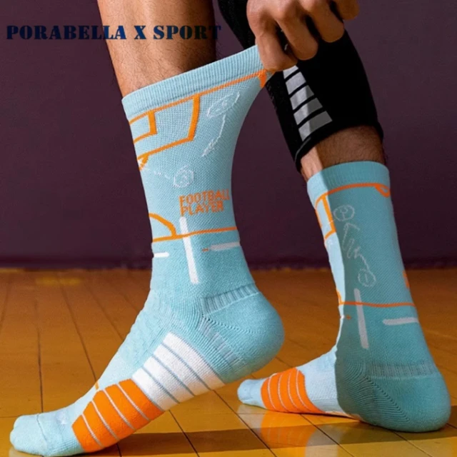 Porabella 襪子 男襪 中筒襪 撞色襪 運動襪 籃球襪 SPORT SOCKS