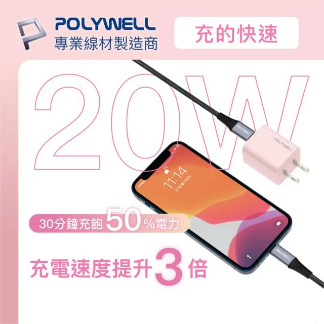 【SYU】一年保固 PD迷你快充頭 20W(BSMI認證 Type-C手機充電器 蘋果安卓適用)
