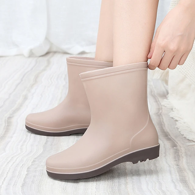 K.W. 現貨38碼英倫主張霧面短筒雨靴(共1色 防水 靴子