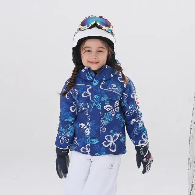 【St.Bonalt 聖伯納】迷彩防風防水保暖雪服外套｜兒童 FK9018(雪衣、雪地、賞雪、滑雪、雪裙)