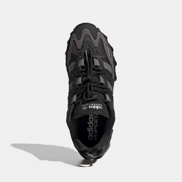 【adidas 愛迪達】Hyperturf 男 休閒鞋 運動 復古 三葉草 反光 耐磨 緩震 包覆 機能 黑 灰(GX2022)
