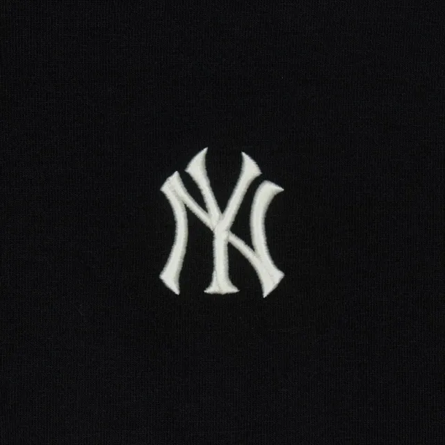 【MLB】小Logo拉鍊連帽外套 紐約洋基隊(3ATRB0151-50BKS)