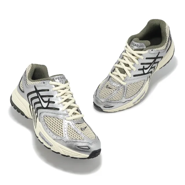 【NIKE 耐吉】休閒鞋 Air Peg 2K5 男鞋 銀 沙色 復古 氣墊 緩震 運動鞋(HV5748-234)