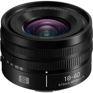 【Panasonic 國際牌】LUMIX S 18-40mm F4.5-6.3 變焦鏡頭 --公司貨(S-R1840GC)