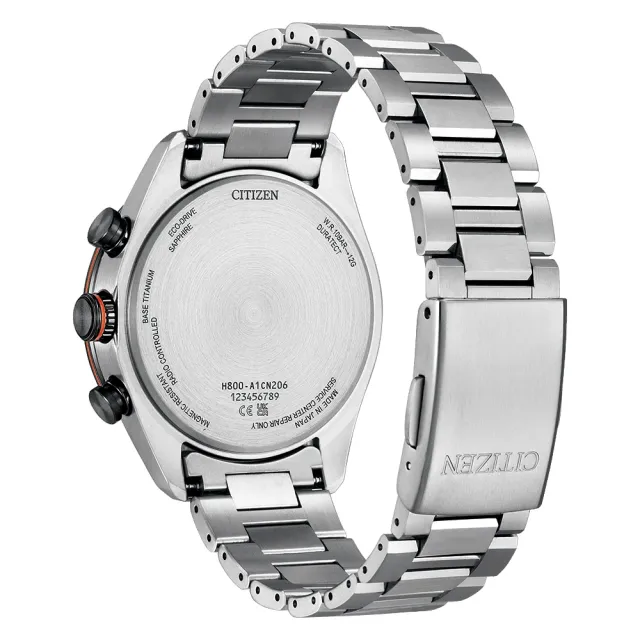 【CITIZEN 星辰】沉穩商務鈦金屬電波計時腕錶  禮物  手錶(AT8189-61E)
