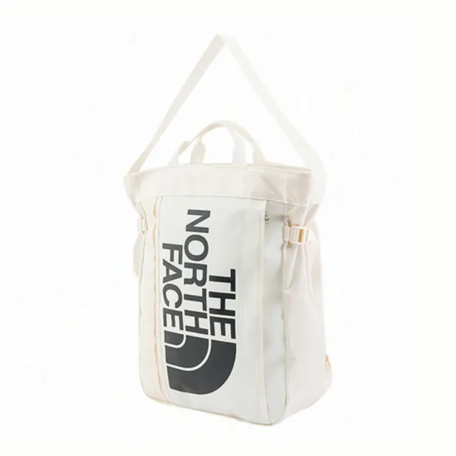 【The North Face】北臉  後背包 運動包 書包 旅行包 大容量 雙層 BASE CAMP TOTE PACK 白 NF0A8BK7ROU