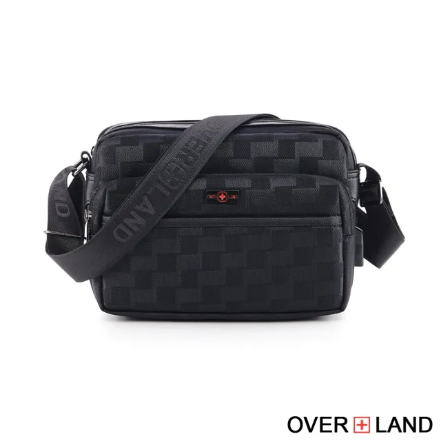 【OverLand】美式十字軍 - 格紋機能斜背包-小/S(5710)