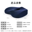 【臻品購】中空透氣痔瘡坐墊 記憶棉美臀坐墊 汽車坐墊(人體工學設計 W型貼合 放松雙腿 粉色)