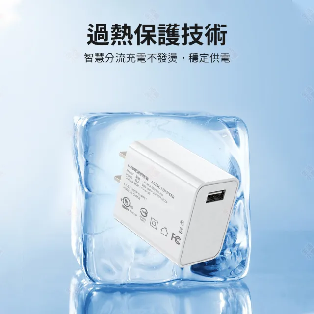 【生活小集】5V3A 變壓器(BSMI認證 防火材質 UL認證 快充 充電頭)