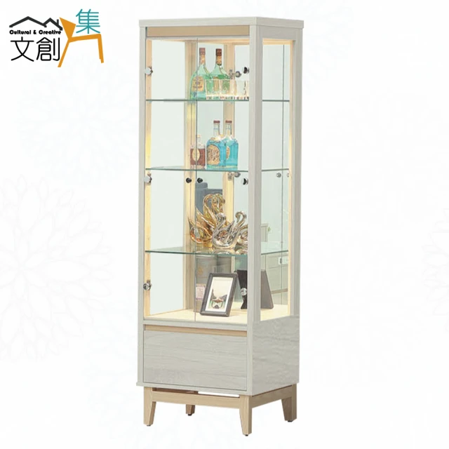 竹山下旗艦店 帶鎖帶燈款 6層60cm(酒櫃 展示櫃 靠牆櫃