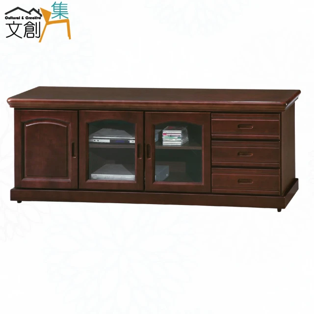 文創集 伊布斯6.1尺二抽開門電視櫃(四色可選)評價推薦