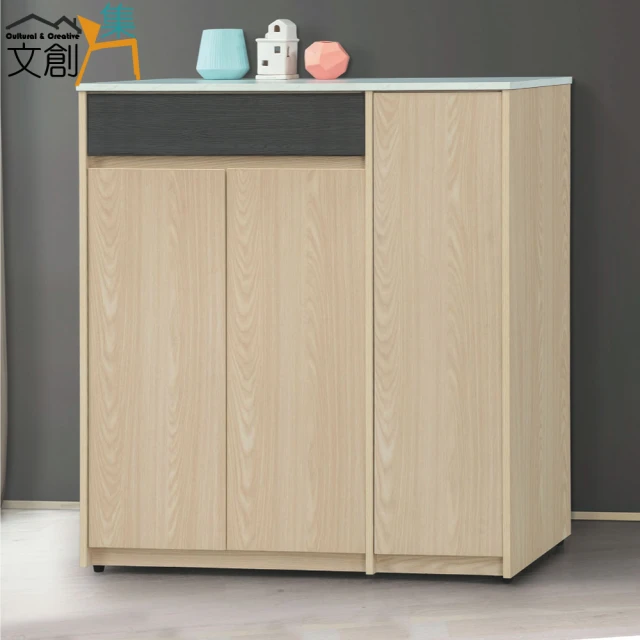 文創集 薛蒂2.7尺四門單抽高鞋櫃(二色可選) 推薦
