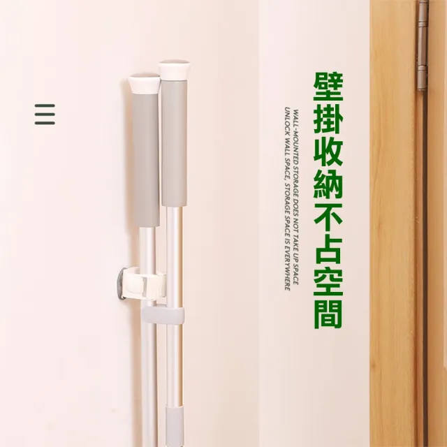 【家適通】618限量 省空間 可壁掛可站立掃把組-海豚造型/附壁掛釦(掃把 雙梳齒掃把 掃把組 掃把畚斗組)