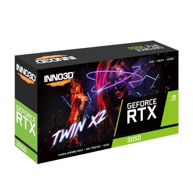 【Inno3D 映眾】GeForce RTX 3050 6GB GDDR6 TWIN X2 顯示卡(N30502-06D6-1711VA60)