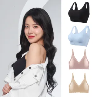 【ROSE IS A ROSE】2件組 - 零著感ZBra無鋼圈成套內衣組 波浪款/背心款(韓國 李多慧 代言)