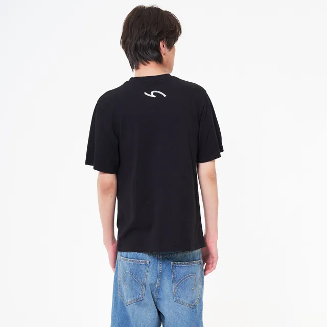 【5th STREET】男裝 短袖 短t 上衣 t恤 TEE 黑色(570960)