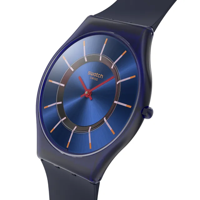 【SWATCH】VERY JAZZY BERRY 超薄手錶/男錶/女錶/瑞士製造 SS08N117(34mm)