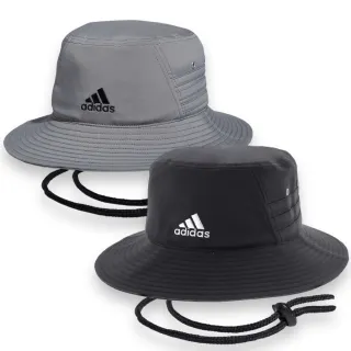 【adidas 愛迪達】男生女生同款 漁夫帽 UPF50 抗紫外線 電繡LOGO 遮陽帽(GA7786)