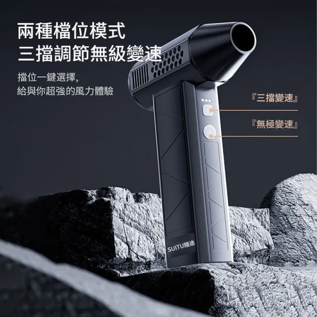 【SUiTU】130000轉 手持強力暴風渦輪車用吹塵槍 高轉速吹塵器 戶外烤肉生火吹氣泵