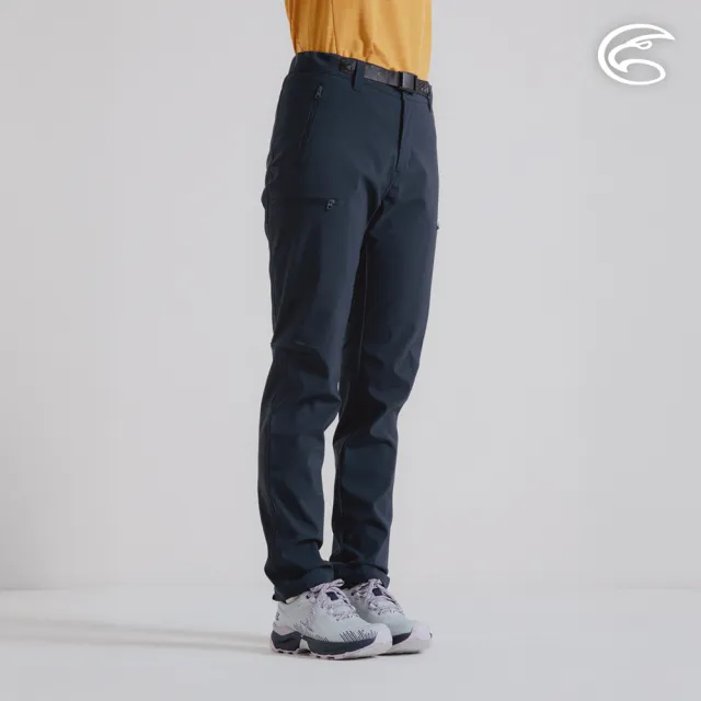 【ADISI】女Softshell撥水防風輕量保暖長褲 AP2421032 深藍色 S-2XL(3L 防風膜 磨毛 防潑水)