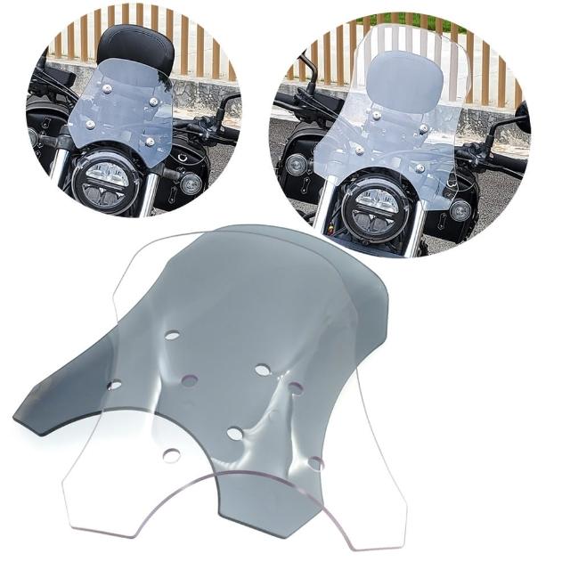 【Supamoto】加高擋風鏡—REBEL500專用(燻黑/透明/風鏡/通用/導航架/HONDA/機車改裝)