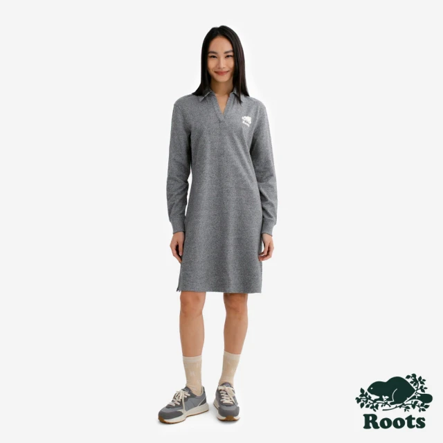 RootsRoots Roots女裝- COOPER LONG SLEEVE POLO 洋裝(灰色)
