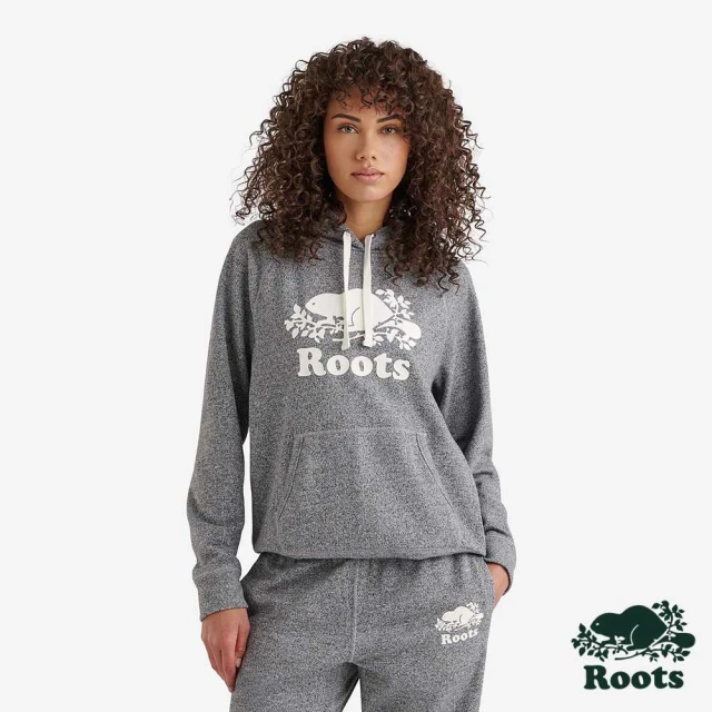 Roots Roots女裝- ORIGINAL 連帽上衣(灰