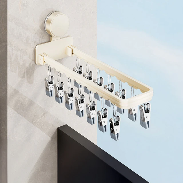 茉家 防風防滑無痕曬衣夾十入組(4組)好評推薦