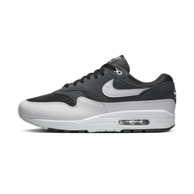 NIKE 耐吉 Air Max 1 ESS 男鞋 黑白色 殺人鯨 復古 休閒 運動 麂皮 網布 休閒鞋 FZ5808-007