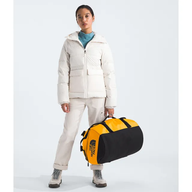 【The North Face】TNF 休閒 背提兩用旅行包 BASE CAMP DUFFEL - S 男 女 黃(NF0A52ST4WP)