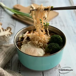 【THERMOcafe凱菲】不鏽鋼多功能隔熱碗1200ml(TC-BOWL)